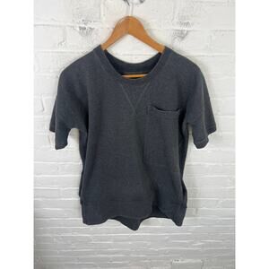 Lululemon Women's Mudra Short Sleeve Pullover Sweatshirt Dark Gray Size 8